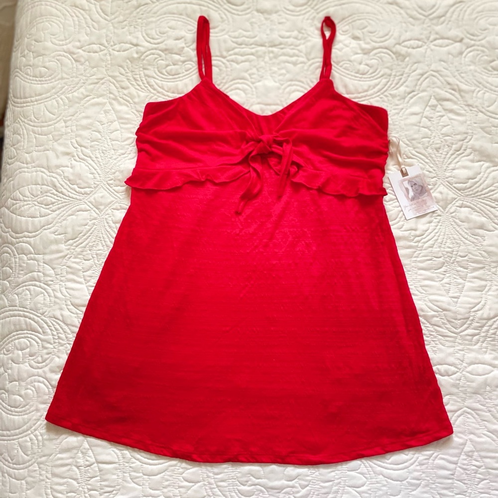 NWT Jessica Simpson Maternity Red Tank Top